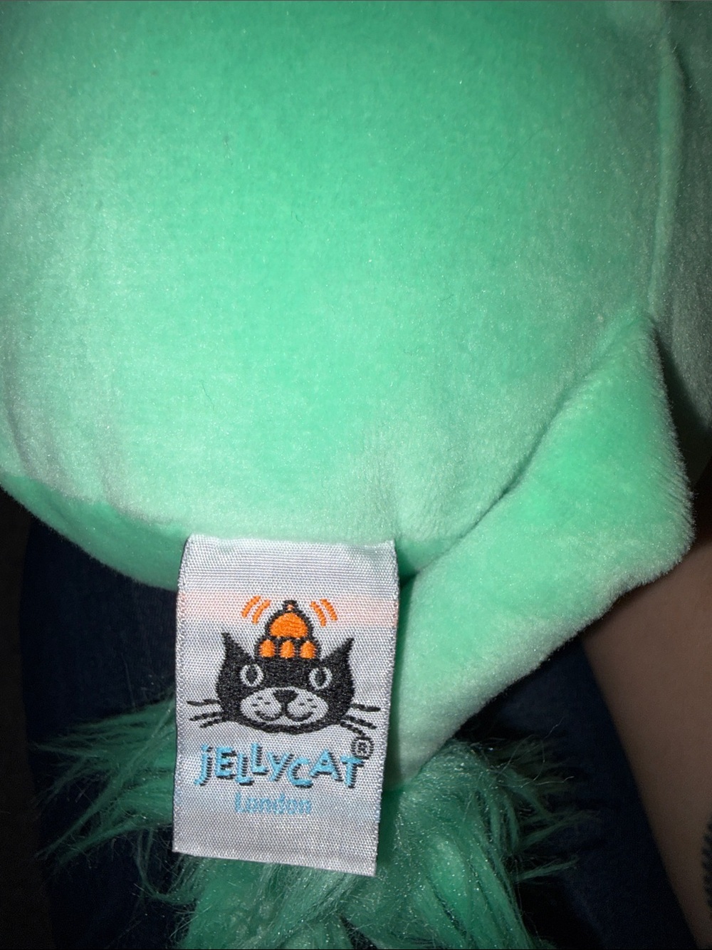 Jellycat Mint-Teal Fuzzy Monster Plush - Picture 5 of 5